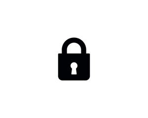 Lock security icon vector symbol design illustration