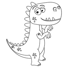 coloring dinosaur animal cartoon