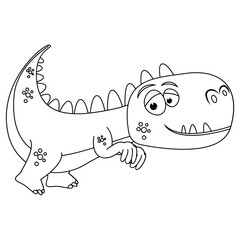 coloring dinosaur animal cartoon