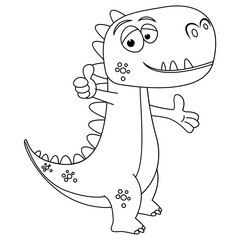 coloring dinosaur animal cartoon