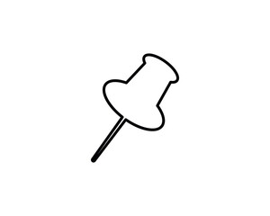 Pin clip icon vector symbol design illustration