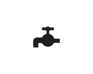Service water icon vector symbol design illustration.