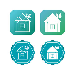 Eco friendly House Vector Icon