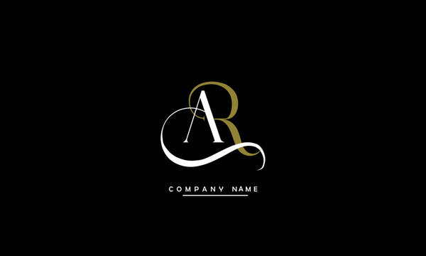 AR, RA, A, R Abstract Letters Logo Monogram