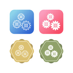 Multiple Cogwheels Vector Icon