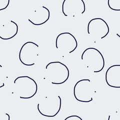 seamless hand-drawn pattern with drops of water