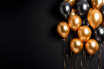 balloons on background for birthday, Xmas and new year, celebration, party