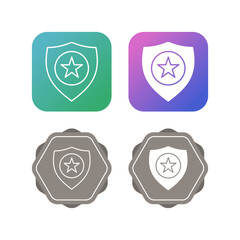 Police Badge Vector Icon