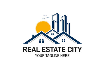 Real Estate Logo Design Vector Template