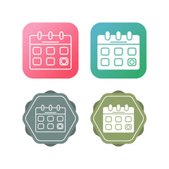 Calendar Vector Icon