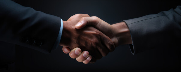 Businessman handshake concept. teamwork and success agreement. 