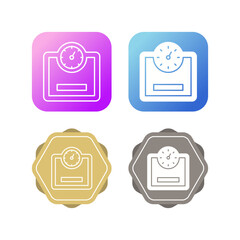 Weight Machine Vector Icon