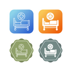 Hospital Bed Vector Icon
