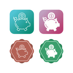 Piggy Bank Vector Icon