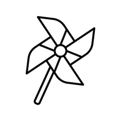 Obraz premium Toy Mill Icon Vector On Trendy Design