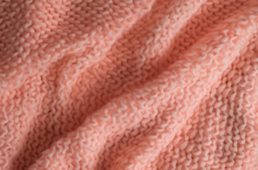 close up of wool, close up of a fabric orange, wool orange texture