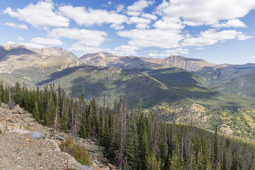View of the Mummy Mountain Range, seen from the Rainbow Curve outlook