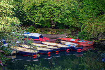Ruderboote im Stadtparksee