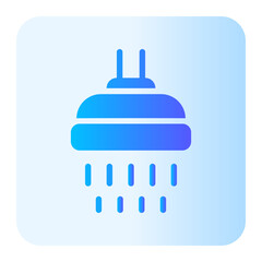 Fototapeta premium shower head gradient icon