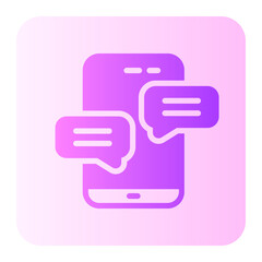 chating gradient icon