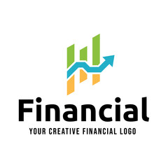 Simple Financial and investment Logo designs concept vector, Modern Finance logo designs isolated on white background