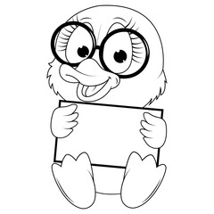 coloring duck animal cartoon