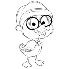 coloring duck animal cartoon