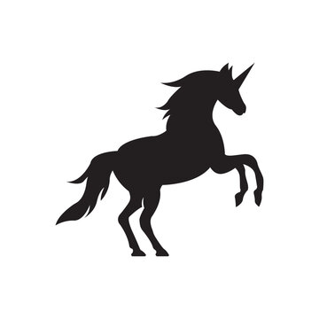 Unicorn logo icon, vector illustration design
