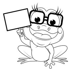 coloring frog animal cartoon