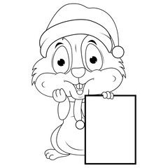 coloring hamster animal cartoon