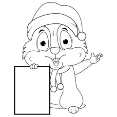 coloring hamster animal cartoon