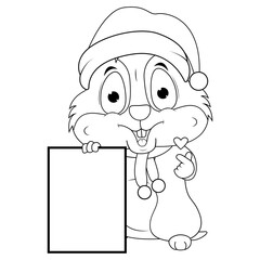 coloring hamster animal cartoon