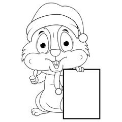 coloring hamster animal cartoon