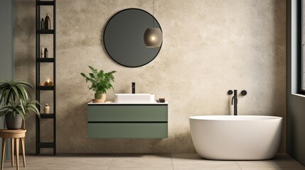 Modern minimalist bathroom