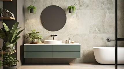 Modern minimalist bathroom