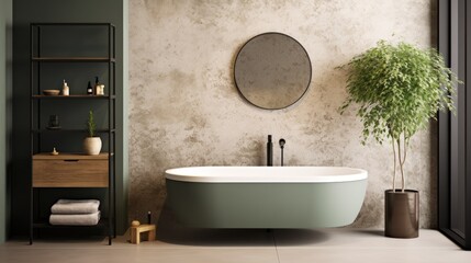 Modern minimalist bathroom