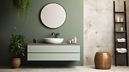 Modern minimalist bathroom