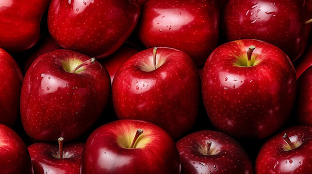 red apples background HD 8K wallpaper Stock Photographic Image 