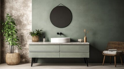 Modern minimalist bathroom