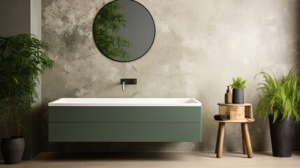 Modern minimalist bathroom