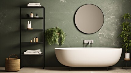 Modern minimalist bathroom