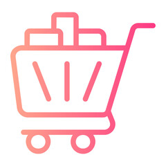 shopping gradient icon