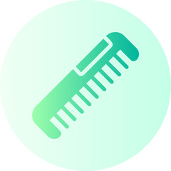 hair comb gradient icon