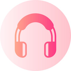 Fototapeta premium listen gradient icon