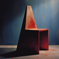 a red chair in a room