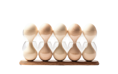 Wooden Hourglass On Isolated Background