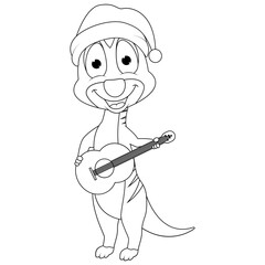 coloring meerkat animal cartoon