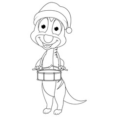coloring meerkat animal cartoon