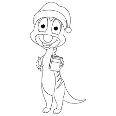 coloring meerkat animal cartoon