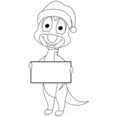 coloring meerkat animal cartoon